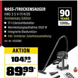 OBI Nass-/trockensauger kwd 3 s v-17/4/20 anniversary edition Angebot