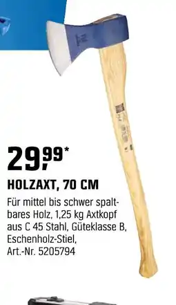 OBI Holzaxt, 70 cm Angebot