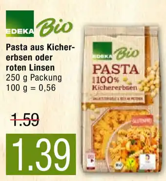 Marktkauf Edeka Bio Pasta aus Kichererbsen oder roten Linsen Angebot