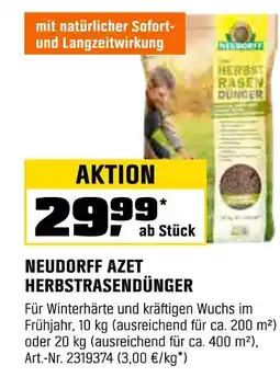 OBI Neudorff azet herbstrasendünger 10 kg Angebot