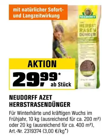 OBI Neudorff azet herbstrasendünger 10 kg Angebot