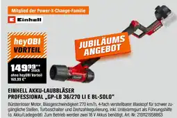 OBI Einhell einhell akku-laubbläser professional gp-lb 36/270 li e bl-solo Angebot