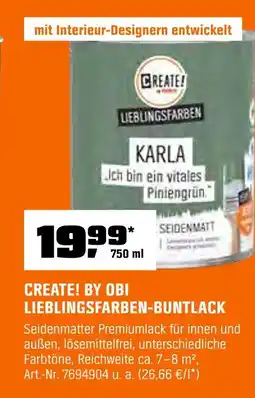 OBI Create! by obi lieblingsfarben-buntlack Angebot