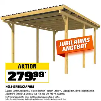 OBI Holz-einzelcarport Angebot
