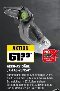 OBI Akku-astsäge „a-eas-20/154“ Angebot