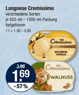 V Markt Langnese cremissimo bourbon vanille Angebot