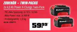OBI Einhell 2x 4,0 ah power x-change twin-pack Angebot