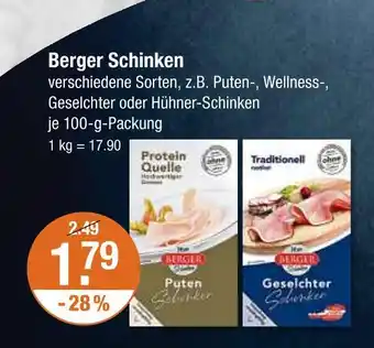V Markt Berger puten-schinken Angebot
