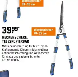 OBI Lux-tools heckenschere, teleskopierbar Angebot