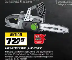 OBI Akku-kettensäge a-ks-20/25 Angebot