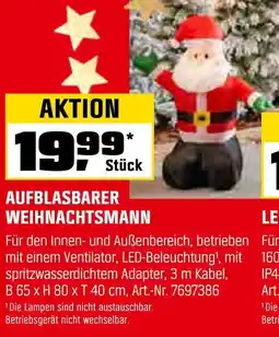 OBI Aufblasbarer weihnachtsmann Angebot