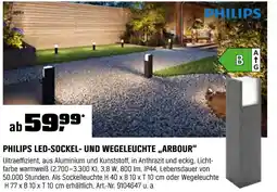 OBI Philips led-sockelleuchte arbour Angebot