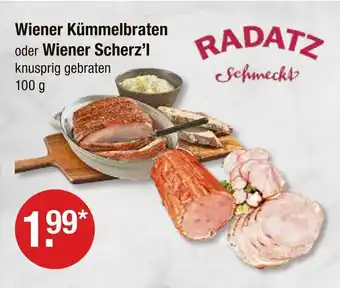 V Markt Radatz wiener kümmelbraten Angebot