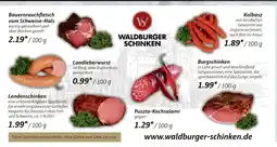V Markt Waldburger schinken bauernrauchfleisch vom schweine-hals Angebot
