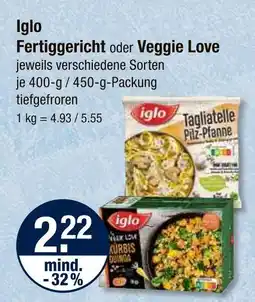 V Markt Iglo fertiggericht Angebot