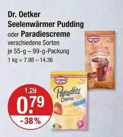 V Markt Dr. oetker seelenwärmer pudding Angebot