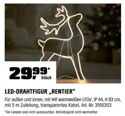 OBI Led-drahtfigur „rentier“ Angebot