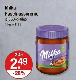 V Markt Milka haselnusscreme Angebot