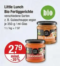 V Markt Little lunch bio fertiggerichte Angebot