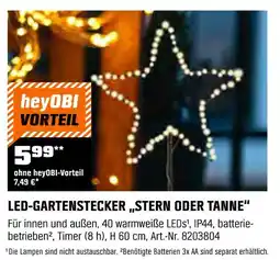 OBI Led-gartenstecker „stern oder tanne“ Angebot