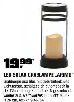 OBI Led-solar-grablampe „arimo“ Angebot