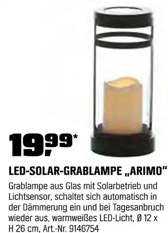 OBI Led-solar-grablampe „arimo“ Angebot