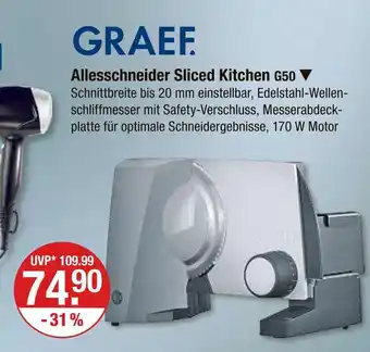 V Markt Graef allesschneider sliced kitchen g50 Angebot