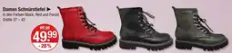 V Markt Damen schnürstiefel black Angebot