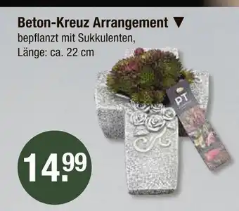 V Markt Beton-kreuz arrangement Angebot