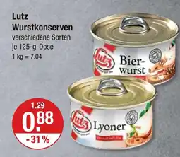 V Markt Lutz bierwurst Angebot