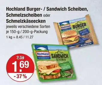 V Markt Hochland burger scheiben Angebot