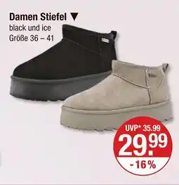 V Markt Damen stiefel black Angebot