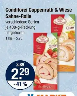 V Markt Coppentath & wiese sahne-rolle erdbeere Angebot
