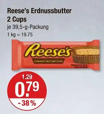 V Markt Reese’s erdnussbutter 2 cups Angebot