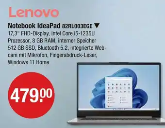 V Markt Lenovo notebook ideapad 82rl003ege Angebot