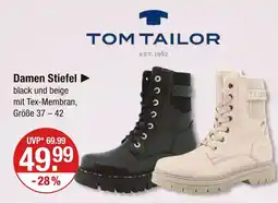 V Markt Tom tailor damen stiefel black Angebot