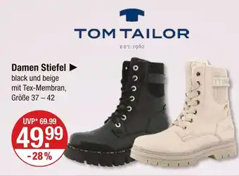 V Markt Tom tailor damen stiefel black Angebot