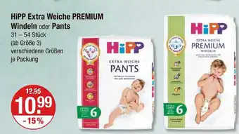 V Markt Hipp extra weiche premium windeln Angebot