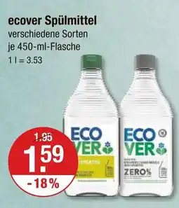 V Markt Ecover spülmittel Angebot