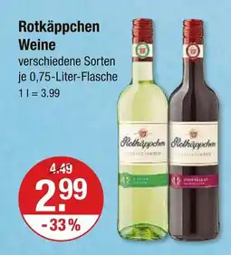 V Markt Rotkäppchen weine Angebot