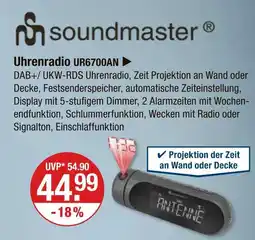 V Markt Soundmaster uhrenradio ur6700an Angebot