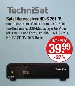 V Markt Technisat satellitenreceiver hd-s 261 Angebot