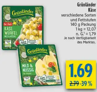 diska Grünländer Käse Angebot
