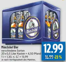diska Mönchshof Bier Angebot