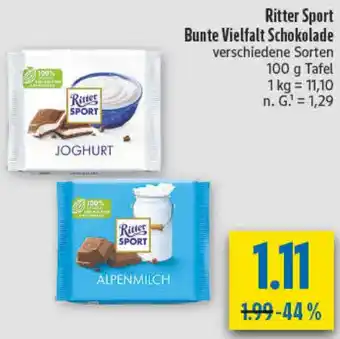 diska Ritter Sport Bunte Vielfalt Schokolade Angebot