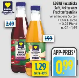 diska EDEKA Herzstücke Saft, Nektar oder Fruchtsaftgetränk Angebot