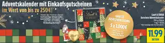 diska Lindt & EDEKA Gutschein Adventskalender Angebot