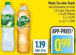 diska Volvic Tee oder Touch Angebot