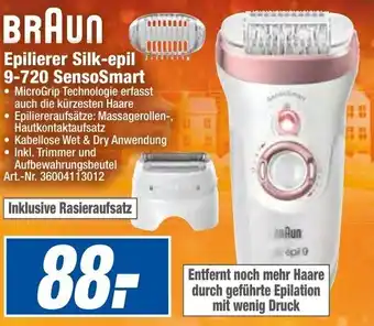 expert Techno Land BRAUN Epilierer Silk-epil I  9-720 SensoSmart Angebot