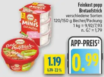 diska Feinkost popp Brotaufstrich Angebot